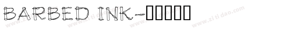 Barbed Ink字体转换